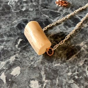 Deer antler necklace